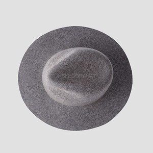 <span class=keywords><strong>100</strong></span>% <span class=keywords><strong>lana</strong></span> gris otoño Fedora sombrero bandas señoras hombres Fedora sombreros ala ancha lujo Fedora sombreros hombres - Product Image 1