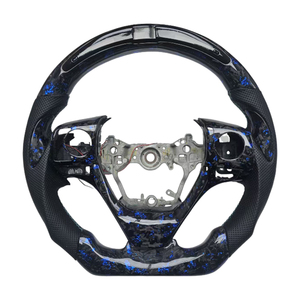 Volante de Cuero Perforado de Fibra de Carbono Forjado al Por Mayor a Bajo Precio para Toyota Corolla - Product Image 1