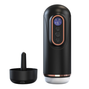 Masturbador Masculino <span class=keywords><strong>de</strong></span> TPE con Vibración, Calor y Succión, Juguete Sexual Eléctrico con Pantalla LED para el Placer Masculino - Product Image 5