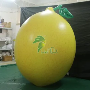 맞춤형 풍선 레몬 자이언트 공기 모델 현실적인 풍선 레모네이드 과일 풍선 제조