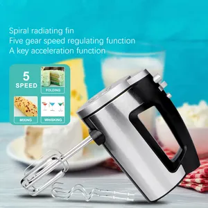 Hete Verkoop Goede Kwaliteit 5 Speed Handheld Blender Eierklopper Elektrische Food Mixers Voor Thuis Met Ce