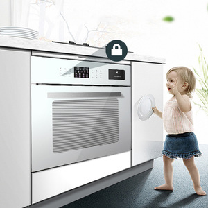 Trắng 60L thép không gỉ được xây dựng trong Lò hơi Điện Kỹ Thuật số hẹn giờ kiểm soát hấp nướng tất cả trong một máy khách sạn hộ gia đình - Product Image 5