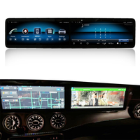 Sistema Multimedia para Coche con Pantalla Doble de 12.3 Pulgadas, Android 13 y Carplay para Mercedes Benz Clase CLA, GLA, A, A45 AMG W176 A180 A200 A250