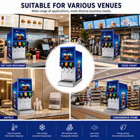 Fabrieksdirect 3 smaken commerciële frisdrankautomaat Cola Post Mix machine voor fastfoodrestaurants