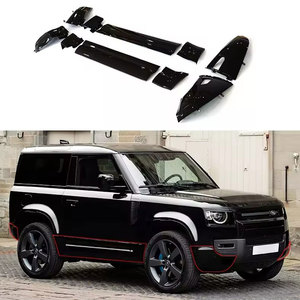 Kit de carrosserie édition noire pour Land Rover Defender 90 110 - Jupes latérales de porte et panneaux latéraux de véhicule - Product Image 2