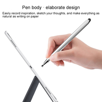 2-en-1 Universal pasivo Ksentry Tablet Pen con tapas magnéticas Silicona Tablet Stylus para iPad Teléfonos móviles Dispositivos Windows