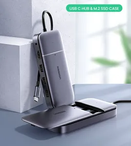 UGREEN USB C концентратор Type-C 3,1 на <span class=keywords><strong>M</strong></span>.2 B-Key HDTV 4K 60Hz 10 Гбит/с <span class=keywords><strong>M</strong></span>.2 SSD чехол USB C концентратор сплиттер - Product Image 2