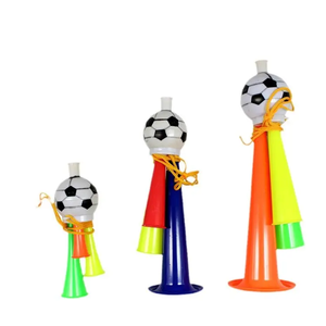 Accessoires en gros promotionnels pour les fans de football klaxon d'<span class=keywords><strong>air</strong></span> de sport coup en plastique coloré cône de football klaxon de ventilateur d'encouragement d'<span class=keywords><strong>air</strong></span> de football - Product Image 2