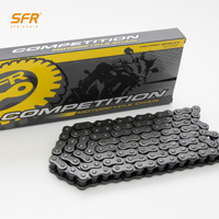 Chaîne de moto SFR OEM/ODM 428/428H 120L, chaîne à rouleaux standard pour transmission de moto 125cc 150cc
