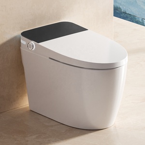 Bồn cầu thông minh điện tử có đèn ngủ cảm biến chân xả nước tự động bằng gốm sứ - Product Image 3
