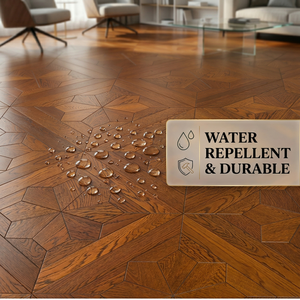 <span class=keywords><strong>Parquet</strong></span> en chêne blanc d'ingénierie écologique au design moderne, système de pose T&G Click Lock, pour usage en villa - Product Image 4