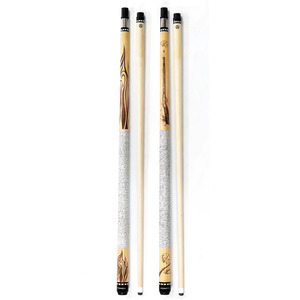 1/2-PC Uni-loc Joint Maple Wood 58 pulgadas 13mm Tip Billiard Pool Cue Stick/Taco con empuñadura <span class=keywords><strong>de</strong></span> hilo <span class=keywords><strong>de</strong></span> lino <span class=keywords><strong>y</strong></span> protector para la venta - Product Image 1
