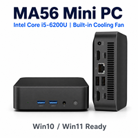 PC Mini Gaming Desktop PC Workstation Kantor Grosir Intel Core I5 6200U 8 16GB 256 512GB 4K Dual HD-MI WiFi 6 Windows 11/10