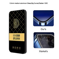 Protecteur d'écran en verre trempé antistatique 3D HD en gros d'usine pour iPhone 17 Pro Max 16 Plus 14 15 accessoires de téléphone portable
