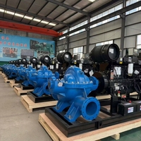 Pompe à eau centrifuge monophasée haute pression à moteur diesel pour irrigation agricole, double alimentation, personnalisable CE ISO