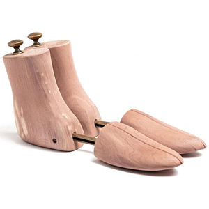 Supporto per scarpe in legno di cedro regolabile basi per scarpe in legno massello con molla antirughe a forma di exponder per scarpe - Product Image 2
