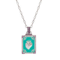 Nouveau 2025 Collier pendentif carte de tarot plaqué or 18 carats avec motif goutte d'huile, fait main personnalisé, accessoires de bijouterie DIY