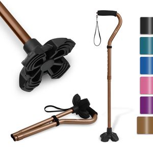 Foldable <b>Walking</b> Cane Collapsible Lightweight Adjustable Portable Hand <b>Walking</b> <b>Stick</b> for Men Women - Product Image 2