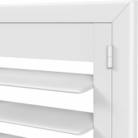 Design moderne blanc pleine hauteur tilleul obturateur en bois store fenêtre 63.5mm persienne taille horizontale écologique salle de bain salon