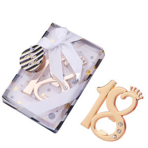 Número de la suerte 18 abrebotellas 18 cumpleaños <span class=keywords><strong>aniversario</strong></span> fiesta favores regalos para invitados 18 años recuerdos - Product Image 2