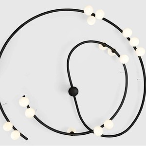 Minimalist Modern Round Glass Wall Lamp Gold <b>Led</b> Night <b>Light</b> For Hotel Living Room Villa Model Room - Product Image 2