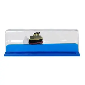 Creative Acrylic Floating Cruise Ship Ornament Liquid Paperweight Desk Toy Unique Iceberg Boat Shape Knick-Knacks