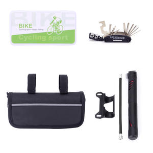 Kit de réparation de pneus de vélo avec patchs et pompe, pour le cyclisme, le sport, la route, le VTT, ensemble d'outils d'entretien en boîte - Product Image 4