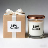 Solutions d'emballage personnalisées pour bougies parfumées avec logo de marque, boîtes et étiquettes imprimées sur mesure OEM, emballage cadeau, vente en gros, Noël et fêtes
