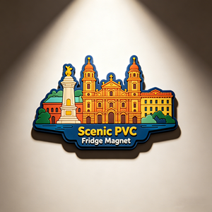 Aimant de réfrigérateur personnalisé en PVC souple 3D, souvenir promotionnel de voyage, fournitures cadeaux - Product Image 3