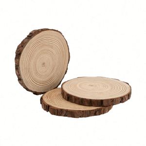 Wholesale Round Natural Laser Cut Unfinished <b>Wood</b> <b>Slices</b> for Easter and Thanksgiving Christmas Wedding Ornament Decorations - Product Image 4