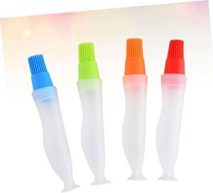 Brosse à huile multifonctionnelle en plastique, portable, durable, pour barbecue, cuisson, nettoyage facile, outils de cuisine, couleurs assorties - Product Image 2