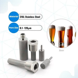 0,5 Mikron Sparger SS316 OEM ODM Carbonat ion Stone Micro Sparger für die Mikro oxygen ierung im Wein - Product Image 1