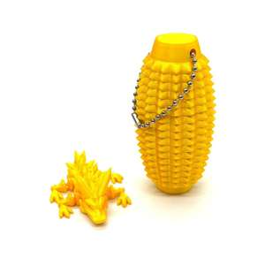 Impresión 3D portátil dedo descompresión masaje llavero precio barato buena calidad masaje palo + pequeño diamante Dragón - Product Image 3