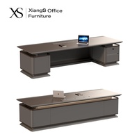 Meubles de bureau de luxe, design moderne en bois massif, bureau de direction convertible modulaire multifonction, table de direction, adapté à la maison et à l'école