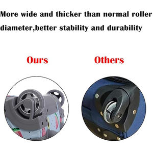 Green Small 35L Cute Lightweight Wheeled Roller 17 Inch <strong>Laptop</strong> Backpack <strong>Bag</strong> for <strong>Ladies</strong> Women with <strong>Wheels</strong> - Product Image 6