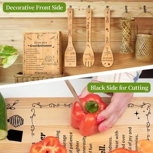 Accessori da <span class=keywords><strong>Cucina</strong></span> Personalizzati, Set di Taglieri in Bambù Incisi con 'La Ricetta per una Mamma Speciale' - Product Image 3