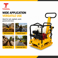 Compacteur à plaque vibrante portable, vente directe usine, machine de compactage de sol robuste pour terrains accidentés et irréguliers en construction