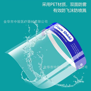 Protector Facial Transparente Antivaho de Material PET, Protección Contra Salpicaduras, Uso Médico Tipo A - Product Image 1