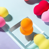 Éponges de maquillage en gros personnalisées sans latex, accessoires de maquillage pour le visage, éponges cosmétiques super douces, éponges multicolores en vrac