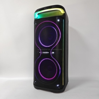 Enceinte CSL-2101 Big Bass avec spectacle de lumière LED multicolore, système de sonorisation portable avec poignée, pour soirées karaoké