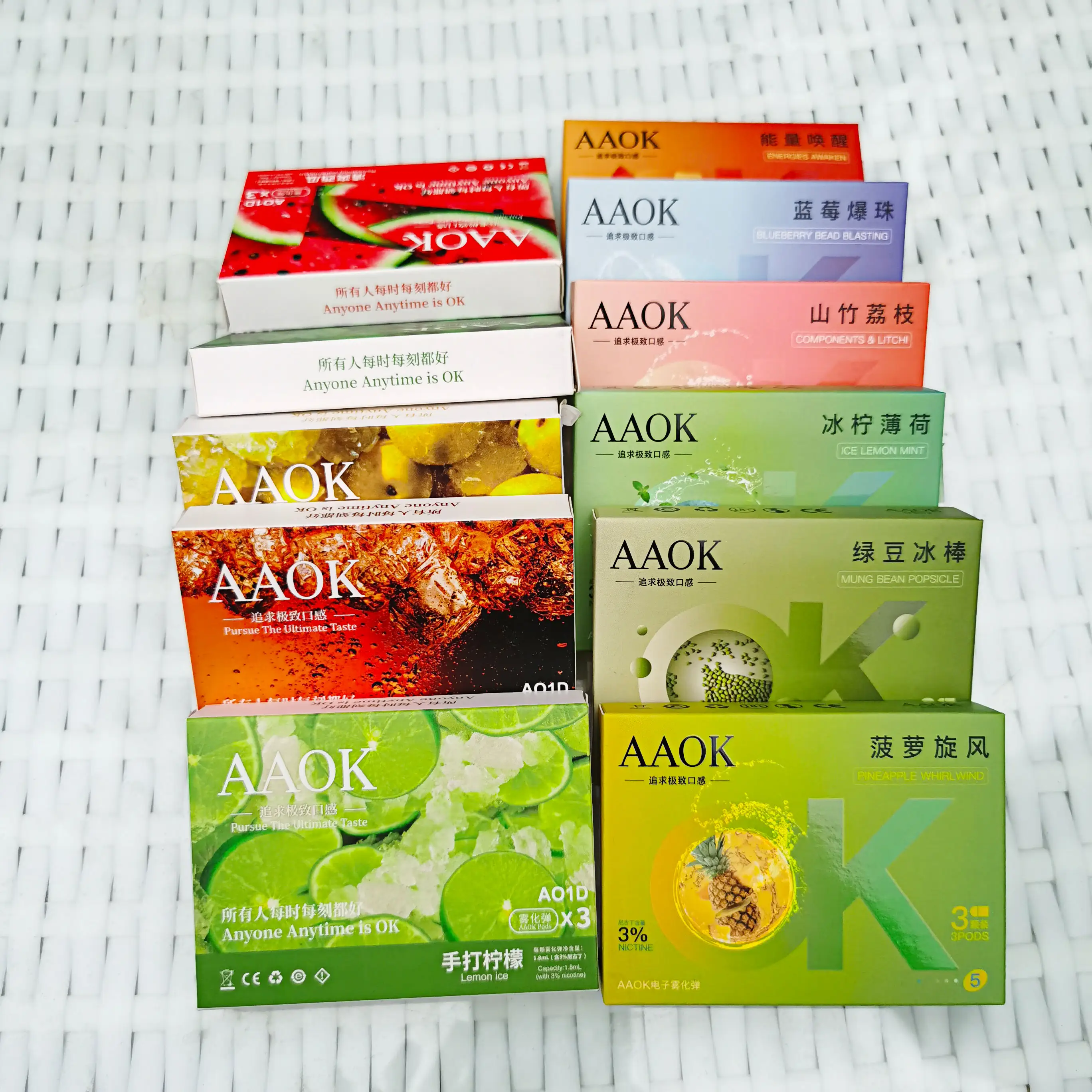 Одноразовые электронные сигареты AAOK aсигареты, совместимые с Relx, заводская цена