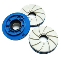 Disque de polissage diamanté JDK, disque à chanfreiner, disque de polissage de bord, disques abrasifs 125 mm, tampon de polissage humide pour sols