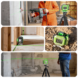 Nivelador Láser <span class=keywords><strong>HUEPAR</strong></span> DP04CG de 16 Líneas <span class=keywords><strong>4D</strong></span> de Nuevo Diseño para Agricultura, Kit de Indicadores LED con Ajuste de Brillo - Product Image 6