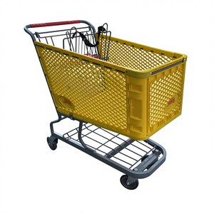 Carrito de Compras de Plástico Estilo Americano <span class=keywords><strong>EL</strong></span> RANCHO SUPERMERCADO de 180L, Carrito de Supermercado de Plástico de 180L - Product Image 1