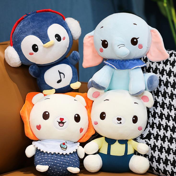 Оптом Детские Плюшевые игрушки милый дизайн животные мягкие детские плюшевые куклы детские подарки