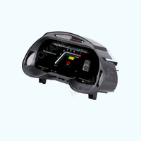 ZWNAV Écran numérique 12,3 pouces pour Audi Q5 2009-2018, tableau de bord LCD, plug-and-play, odomètre, système d'exploitation Linux, GPS intégré