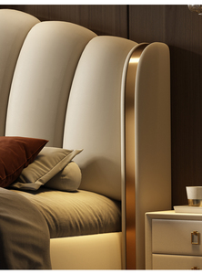 Modern Fashion Design Fabric or Leather Iron Feet <strong>Bed</strong> Hotel <strong>Tv</strong> <strong>Beds</strong> Queen King Size Wood Frame Upholstered <strong>Beds</strong> - Product Image 6