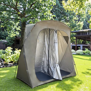 Tente de Douche Double Couche en Polyester, Imperméabilité 2000-3000mm, pour <span class=keywords><strong>Camping</strong></span> en Plein Air et <span class=keywords><strong>Plage</strong></span>, Toilettes Mobiles et Douche pour 1-2 Personnes - Product Image 2