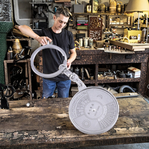 Porte-clés Calendrier Perpétuel Forme Cœur <span class=keywords><strong>et</strong></span> Année Entière, Logo Personnalisé Gravé au Laser, en Acier Inoxydable <span class=keywords><strong>et</strong></span> Alliage <span class=keywords><strong>de</strong></span> Zinc - Product Image 3