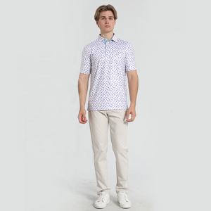 Camiseta de Golf Polo de Trabajo con Estampado por Sublimación Extra Grande con Logotipo Personalizado al por Mayor, Poliéster y Elastano - Product Image 4